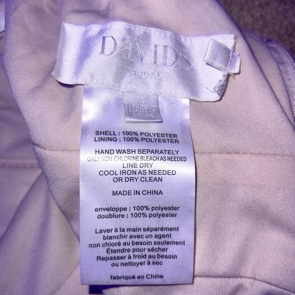 Gold sparkle dress. It’s from Davids Bridal.